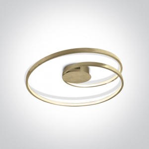 PLAFONIERA SWIRL LED 30W D58 BRASS