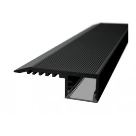 PROFIL TREAPTA PENTRU BANDA LED 2M LP402 BLACK PROFIL TREAPTA PENTRU BANDA LED 2M LP402 BLACK