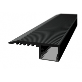 PROFIL TREAPTA PENTRU BANDA LED 2M LP402 BLACK PROFIL TREAPTA PENTRU BANDA LED 2M LP402 BLACK