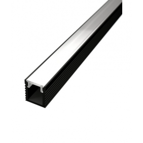Profil Aparent Banda LED ULTRASLIM 8mm 2m Negru cu Dispersor Opal LP601B Profil Aparent Banda LED ULTRASLIM 8mm 2m Negru cu Dispersor Opal LP601B
