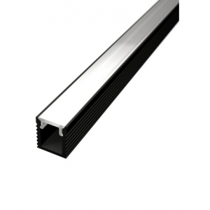 Profil Aparent Banda LED ULTRASLIM 8mm 2m Negru cu Dispersor Opal LP601B Profil Aparent Banda LED ULTRASLIM 8mm 2m Negru cu Dispersor Opal LP601B