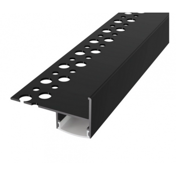 Profil LED Treapta Incastrat 2m Tile-Edge Negru cu... Profil LED Treapta Incastrat 2m Tile-Edge Negru cu...
