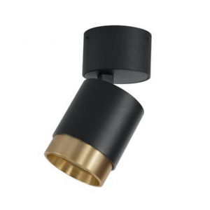 Spot Aparent Interior LED 10W Spectre Zoom, Negru-Auriu, UGR<19, 15-36°