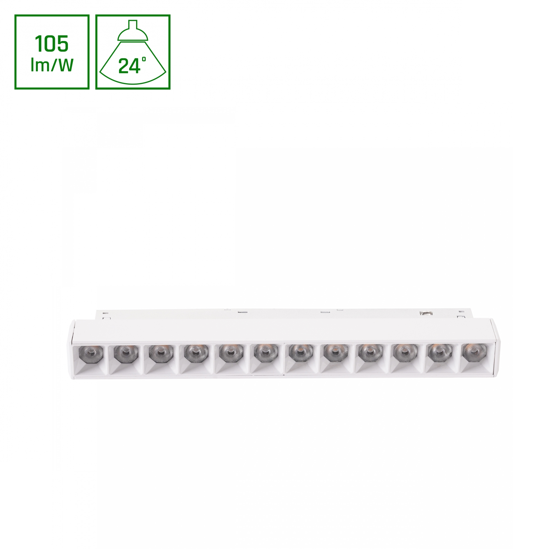 2088610 SHIFT B GRID 12W LED 48V 2700K ALBA L22cm - imagine 1