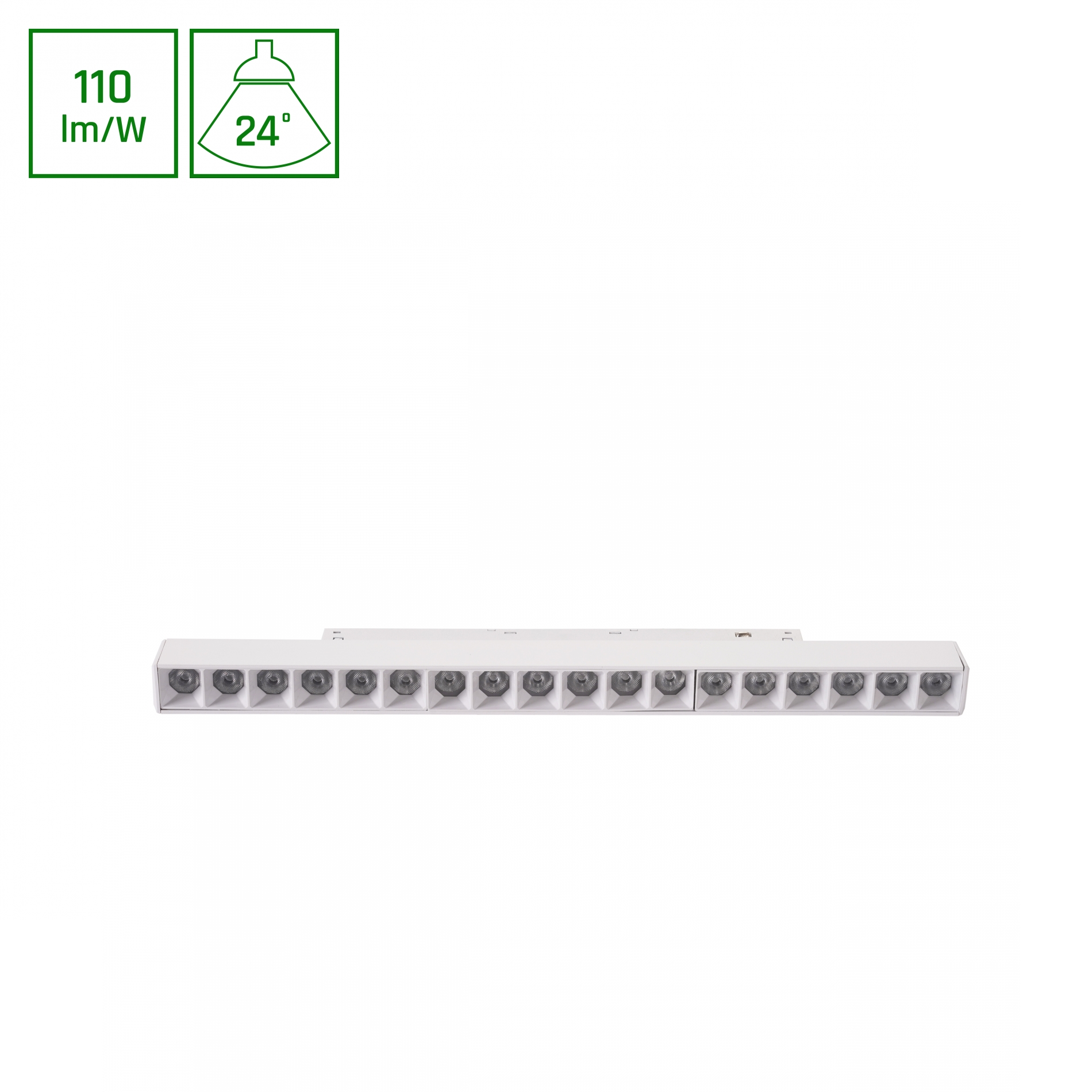 2088614 SHIFT B GRID 18W LED 48V 2700K ALBA L33cm - imagine 1