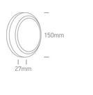 APLICA EXTERIOR 3,5W ROUND IP65 WHITE 67394B