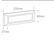 APLICA EXTERIOR LED 3,5W APLICATA IP65 67394