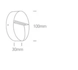 APLICA EXTERIOR LED 3W ROUND IP54 ANHTRACIT 67359
