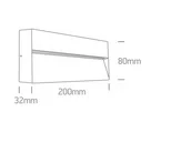 APLICA EXTERIOR LED 7W SQUARE WALL IP54 67359B