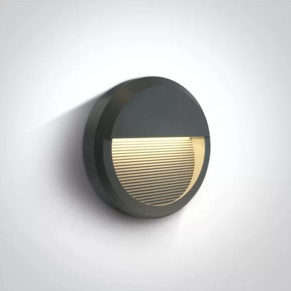 APLICA EXTERIOR LED 8W ROUND IP65 ANTRACIT 67430B