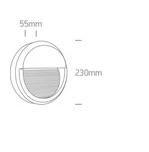 APLICA EXTERIOR LED 8W ROUND IP65 ANTRACIT 67430B