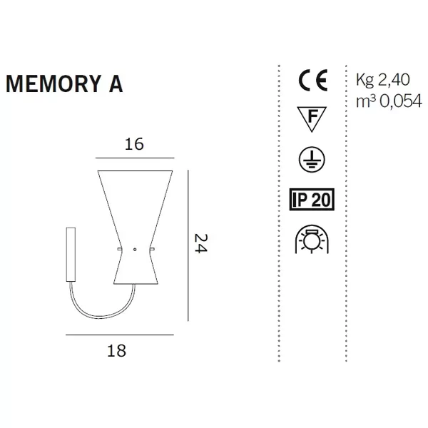 APLICA MURANO MEMORY A - design Lucio de Majo
