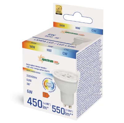 BEC LED 6W GU10 CCT 230V WITH LENS