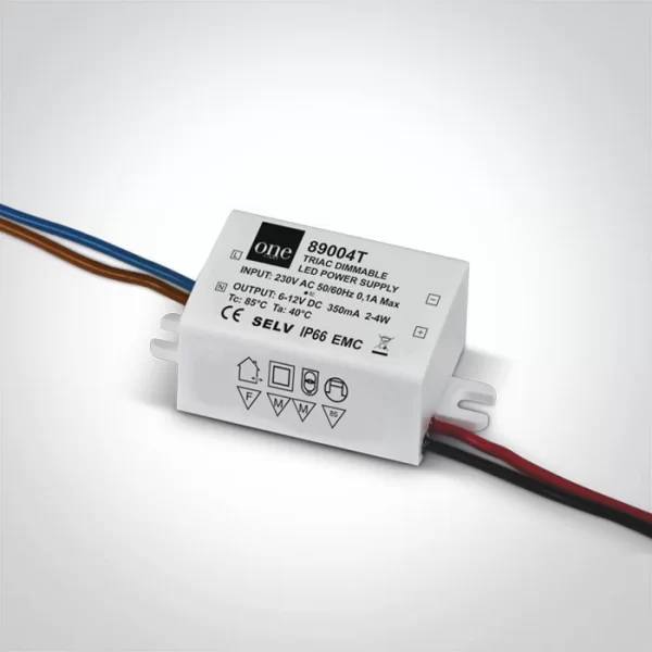 DRIVER LED 2-4W CC350mA TRIAC DIMABIL IP66