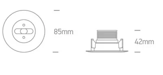 EMERGENCY SPOT RECCESED LED 3W 89002