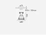FLOS EASY-KAP80 SPOT INCASTRAT BEC 10W WHITE