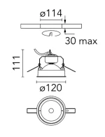 FLOS WAN SPOT INCASTRAT QT12 ALB