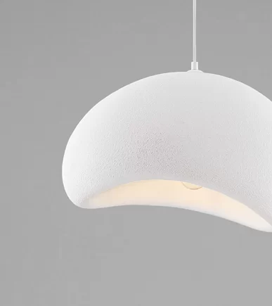 LAMPA SUSPENDATA AERE 12W E27 SANDY WHITE D50
