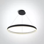 LAMPA SUSPENDATA LED 40W SLIM BLACK D70 63050