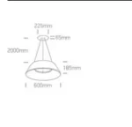 LAMPA SUSPENDATA LED 60W LED 63058 D60
