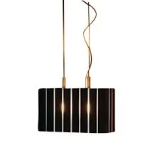 LAMPA SUSPENDATA OLUCE PIN STRIPE NERO - design Laudani-Romanelli