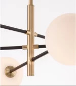 LUSTRA VITRA G9 LED 6X5W SATIN GOLD-BLACK