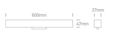 MAGNETIC-LINIE LUMINOASA LED 25W 48V L60 DALI
