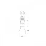 MINISPOT EXTERIOR INCASTRAT GONG-1 LED 2W IP65