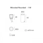 MINISPOT EXTERIOR INCASTRAT LED 1W IP67