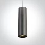 PENDUL CILINDER GU10 BRASS-GREY METAL L400mm