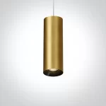 PENDUL CILINDRIC GU10 BRASS-METAL GREY L240mm