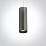 PENDUL CILINDRIC GU10 BRASS-METAL GREY L240mm