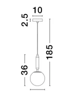 PENDUL MONET E27 LED BRASS GOLD IP20