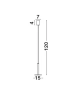 PENDUL PALENCIA LED 11W BRASS