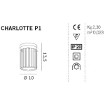 PLAFONIERA CHARLOTTE P1 - design Luca Ferretto
