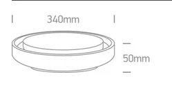 PLAFONIERA EXTERIOR LED 30W SLIM IP54 67384