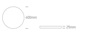PLAFONIERA LED 32W SLIM CCT IP20 62006B/W/V
