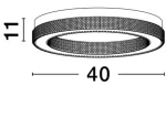 PLAFONIERA LED 46W KLEPSIDRA PLATINUM GOLD D40