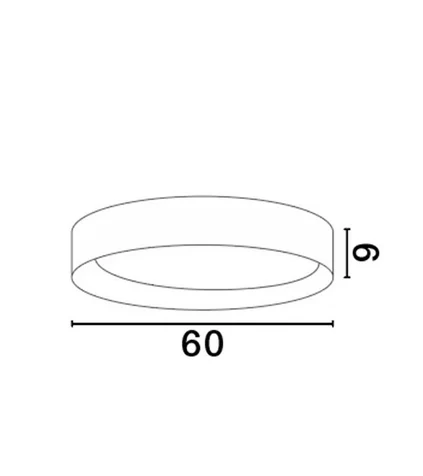 PLAFONIERA LED 50W STAKE D60 BLACK-WOOD