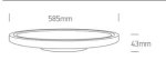 PLAFONIERA LED 60W SLIM D60cm 62160FB