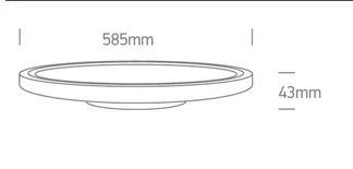 PLAFONIERA LED 60W SLIM D60cm 62160FB