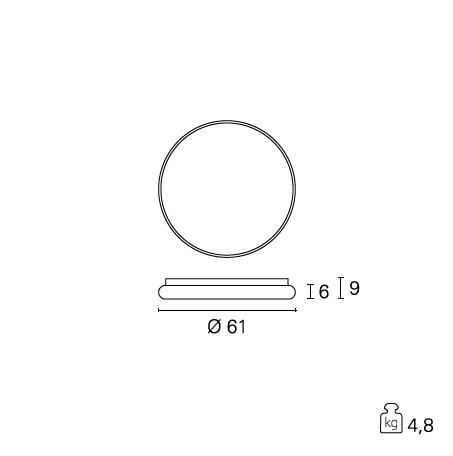 PLAFONIERA PLAY LED 62W D62cm