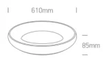PLAFONIERA RING LED 50W 62144N ALAMA PERIATA