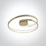 PLAFONIERA SWIRL LED 30W D58 BRASS
