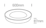 PLAFONIERA WHITE PLAFO LED 25W D30cm 67402