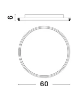 PLAFONIERA WILLOW LED 60W GOLD IP20