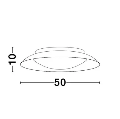 PLAFONIERA ZANO LED 28W GOLD LEAF IP20