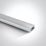 Profil LED Aparent 2m 17.2mm Aluminiu Alb cu Dispersor Opal 101W