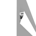 Profil LED Arhitectural 2m Aluminiu cu Dispersor Opal Sus-Jos - PRO2120