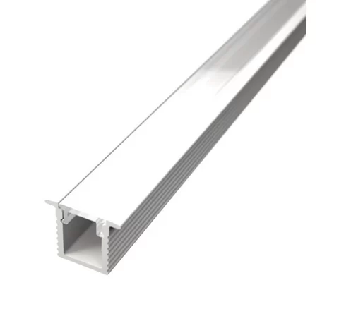 Profil LED Incastrat 2m 11mm Aluminiu Alb cu Dispersor Opal LP602W